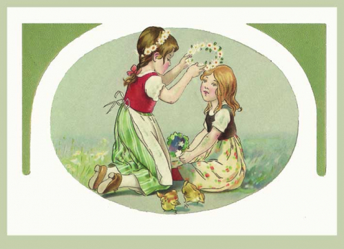 Postkarte Sortiment Glückwunsch geprägt 6Gp033