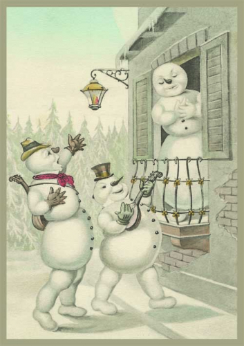 Postkarte Sortiment Weihnachten geprägt 6Wp049