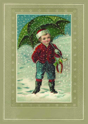 Postkarte Sortiment Weihnachten geprägt 6Wp046