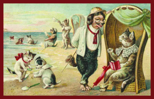 Vermenschlichte Tierkarte V146