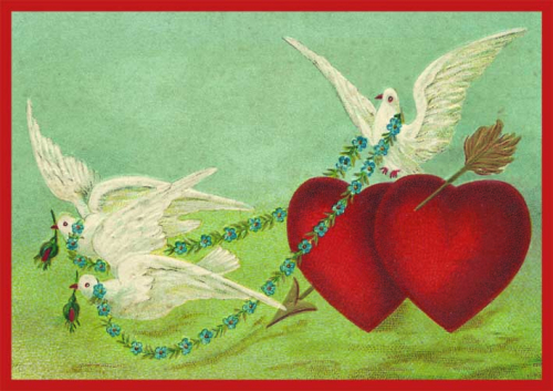 Postkartenset Herz M9