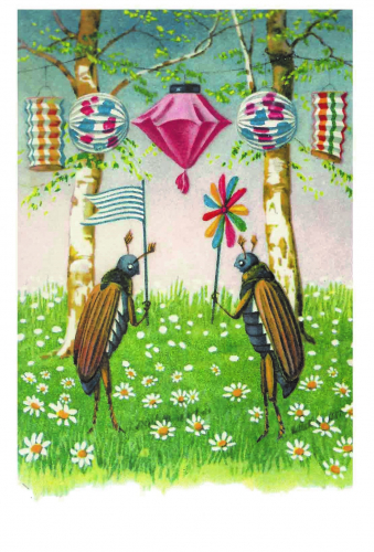 Vermenschlichte Tierkarte V132