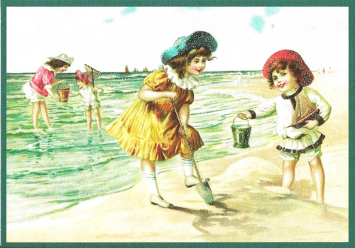 Glückwunschpostkarte beglittert 6Gg056