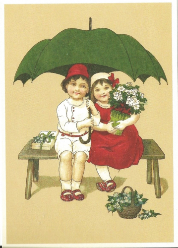 Glückwunschpostkarte beglittert 6G024 /6Gg024