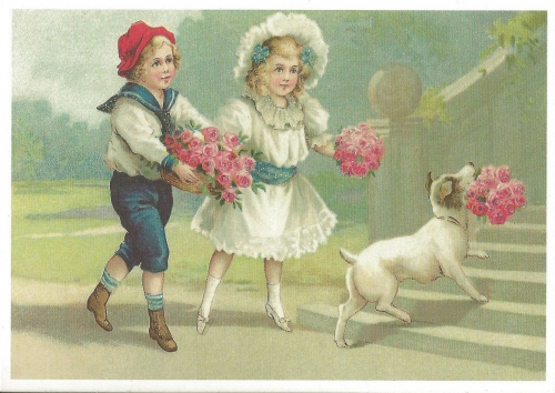 Glückwunschpostkarte beglittert 6Gg030