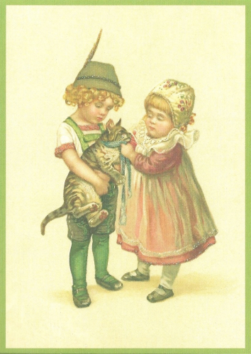 Glückwunschpostkarte beglittert 6Gg016