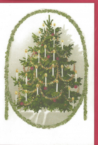 Karte mit Umschlag beglittert Ug132