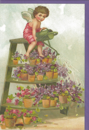 Karte mit Umschlag beglittert U(g)128