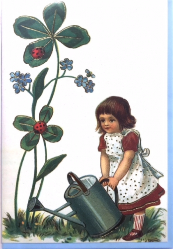 Karte mit Umschlag Goldprägung U(g)115