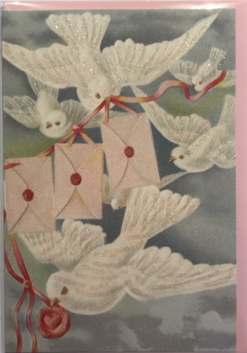 Karte mit Umschlag beglittert Ug135