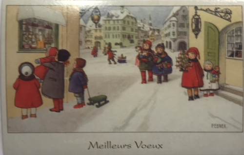 Weihnachtskarte F19 (French text)