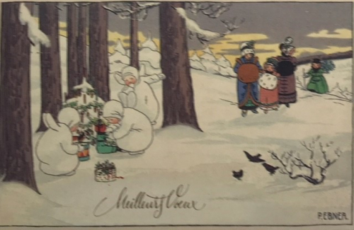 Weihnachtskarte F18 (French text)