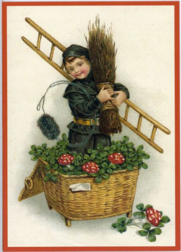 Postkarte Sortiment Weihnachten beglittert 6Wg001
