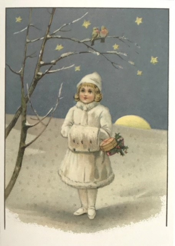 Postkarte Sortiment Weihnachten beglittert 6Wg020