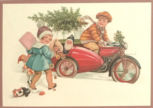 Postkarte Sortiment Weihnachten beglittert 6Wg086