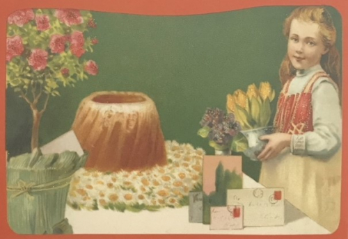 Glückwunschpostkarte beglittert 6Gg070