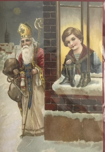 Karte mit Umschlag beglittert U(g)136