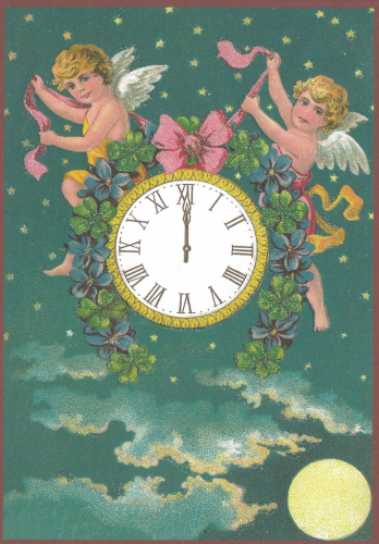 Postkarte Sortiment Weihnachten beglittert 6Wg094