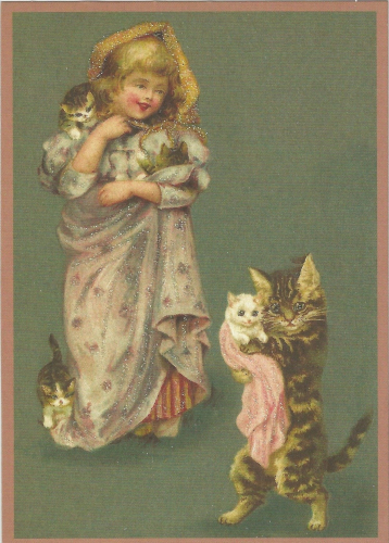 Glückwunschpostkarte beglittert 6Gg092