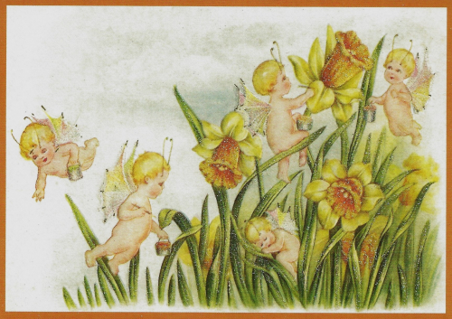 Glückwunschpostkarte beglittert 6Gg097