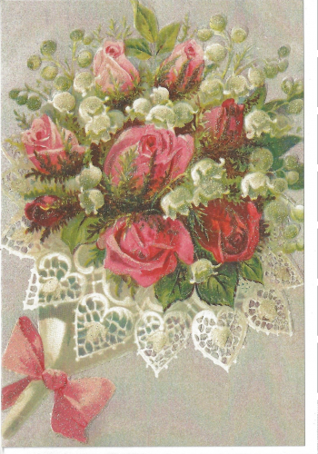 Karte mit Umschlag beglittert Glückwunsch Ug141