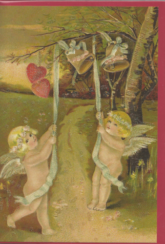 Karte mit Umschlag beglittert Ug142