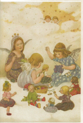 Karte mit Umschlag beglittert Ug143