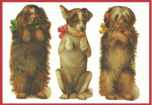 Postkarte vermenschlichte Tiere Format A6 unveredelt 6Vn014