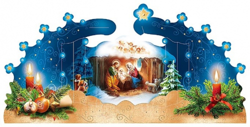 Krippe mini - 3 Kerzen