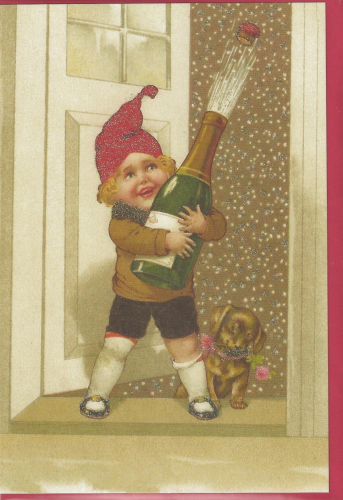 Karte mit Umschlag beglittert U(g)134