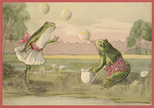 Postkarte Sortiment vermenschlichte Tiere geprägt 6Vp038