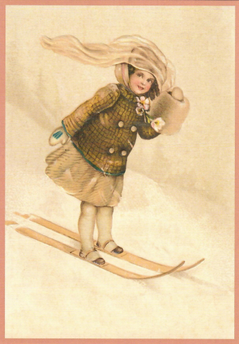 Postkarte Weihnachten geprägt 6Wp140