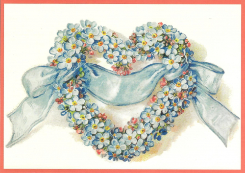 Glückwunschpostkarte beglittert 6Gg158