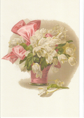 Karte mit Umschlag beglittert Ug160