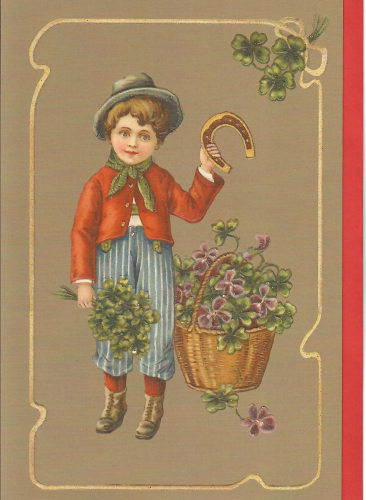 Karte mit Umschlag beglittert Ug157