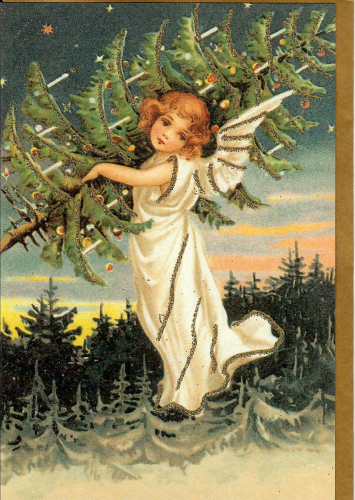 Karte mit Umschlag beglittert Ug106