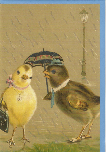 Karte mit Umschlag beglittert U(g)130