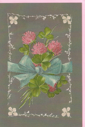 Karte mit Umschlag beglittert Ug152