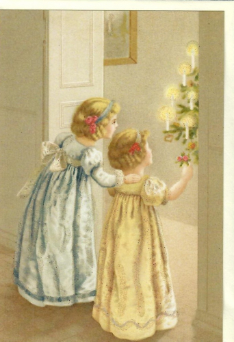 Karte mit Umschlag beglittert Ug162