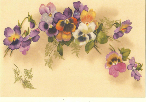 Karte mit Umschlag beglittert Ug165