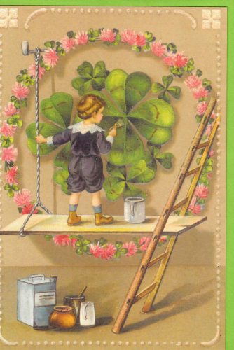 Karte mit Umschlag beglittert Ug163