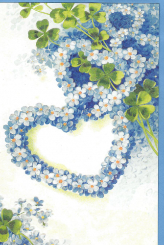 Karte mit Umschlag beglittert Ug169