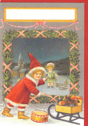 Karte mit Umschlag beglittert Ug167