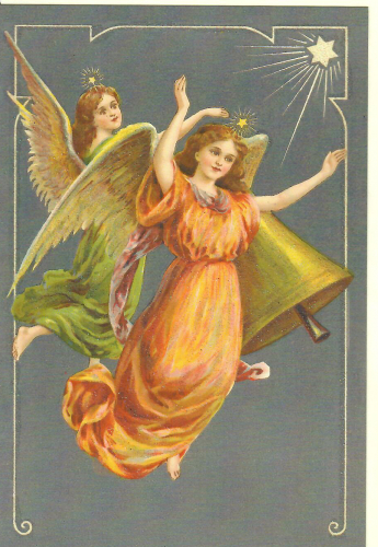 Karte mit Umschlag beglittert Ug164