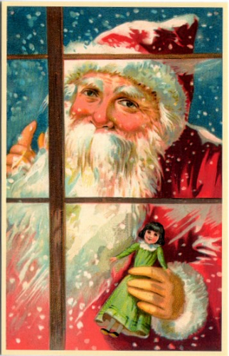 Weihnachtsmannkarte S003