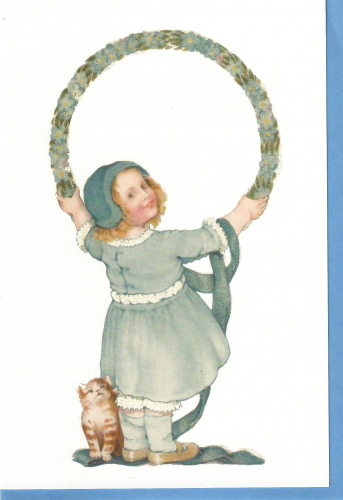 Karte mit Umschlag beglittert Ug183