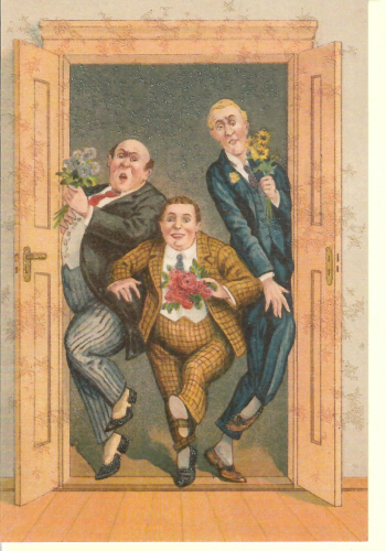 Karte mit Umschlag beglittert Ug178