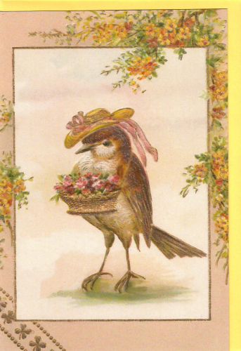 Karte mit Umschlag beglittert Ug185