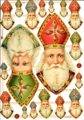 Glanzbildbögen Weihnachten 4071 - Nikolaus