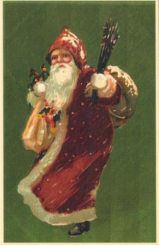 Weihnachtsmannkarte S005